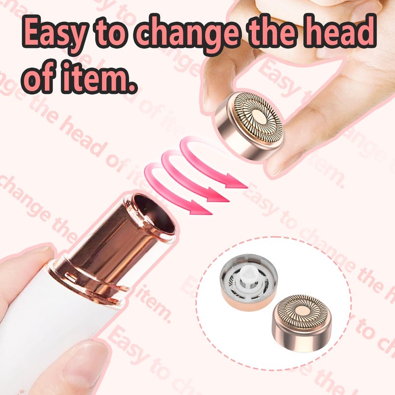 Pinkind Generation 2 Replacement Heads for Flawless Facial Hair Remover, Replacement Blades for Finishing Touch Flawless Hair Removal, Women's Facial Hair Remover Replacment Heads Generation 2 (4 Packs) - Image 2